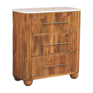 Beaumont Marble Chest - marble top surface detail