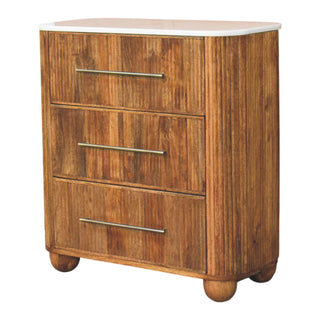 Beaumont Marble Chest - side angle view