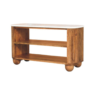 Beaumont Marble Shoe Cabinet - marble top surface detail