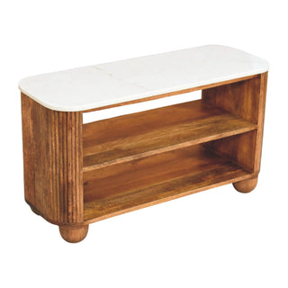 Beaumont Marble Shoe Cabinet - lifestyle hallway setting