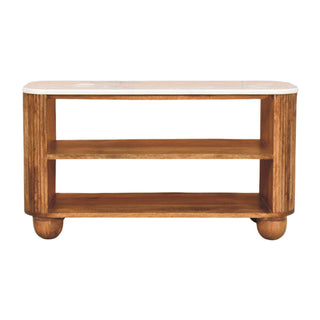 Beaumont Marble Shoe Cabinet - front view