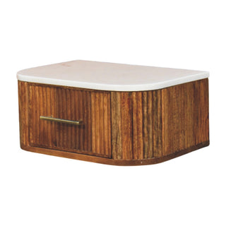 Beaumont Wall-Mounted Bedside - floating wall mounted installation