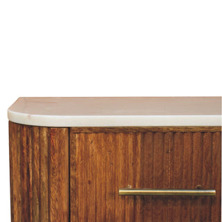 Beaumont Wall-Mounted Bedside - drawer open interior detail