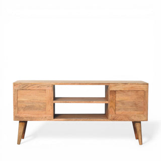Edessa Bone Inlay Media Unit Art Deco Black White