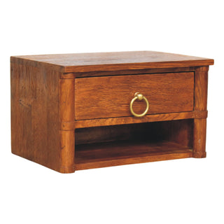 Box Frame Wall Nightstand - floating wall mounted installation