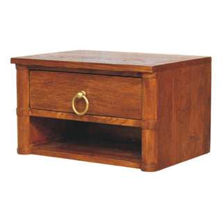 Box Frame Wall Nightstand - side angle view