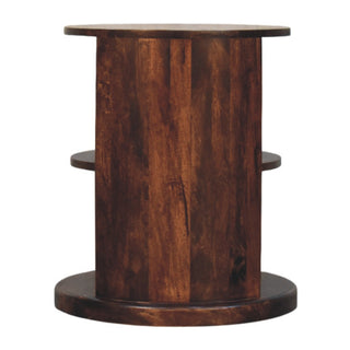 Caden Side Table Open Shelf Solid Mango Wood - product white background