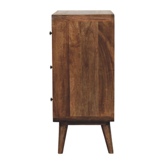 Curve Edge 3 Drawer Chest - dimensions scale