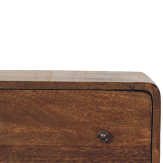 Curve Edge 3 Drawer Chest - top drawer open interior