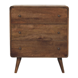 Curve Edge 3 Drawer Chest - front view