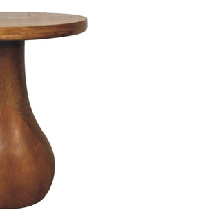 Curved Base Side Table - lifestyle living room setting