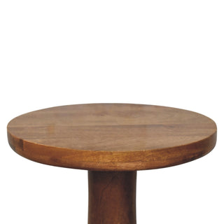 Curved Base Side Table - curved base detail close-up