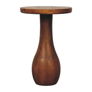 Curved Base Side Table - front view