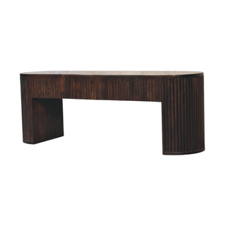Deco Hallway Bench - fluted texture detail close-up