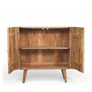 Edessa Bone Inlay Cabinet – Art Deco – three-quarter angled view showing bone inlay pattern