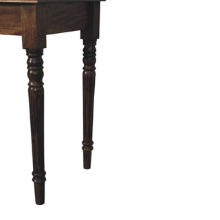 Heritage turned-leg desk three-quarter angled view