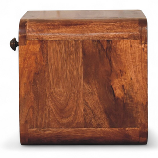 Mid-Century Floating Nightstand Mini Honey Caramel - dimensions scale