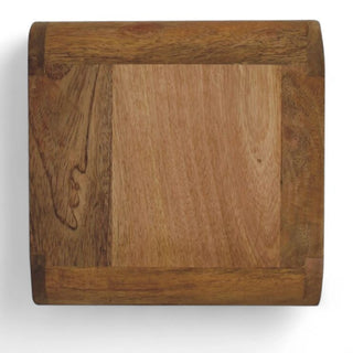 Mid-Century Floating Nightstand Mini Oak-Ish Curved - drawer open detail