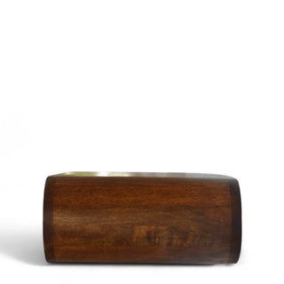 Mid-Century Floating Nightstand Round Chestnut Design - floating installation