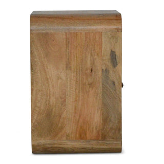 Mid-Century Modern Solid Wood Nightstand - dimensions scale
