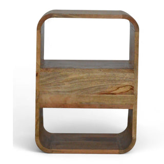 Mid-Century Modern Solid Wood Nightstand - lifestyle bedroom