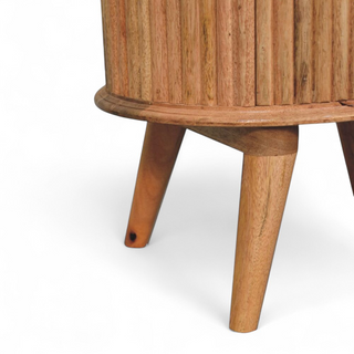 Mid-Century Modern Solid Wood Nightstand Soba Nordic - top surface view