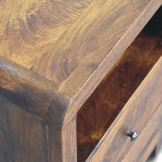 Mid-Century Solid Wood Nightstand Aspen Design - lifestyle bedroom