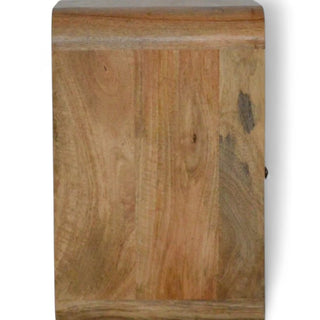 Mid-Century Solid Wood Nightstand London Design - wood grain close up