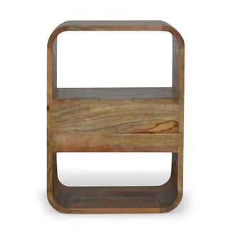 Mid-Century Solid Wood Nightstand London Design - top surface view