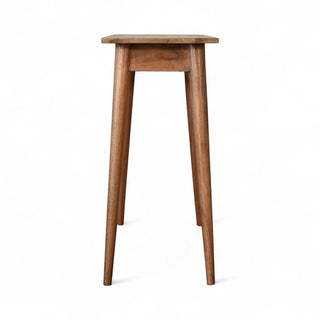 Mini Nordic Writing Desk Solid Mango Wood - leg detail close up