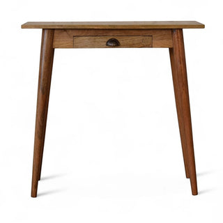 Mini Nordic Writing Desk Solid Mango Wood - front view
