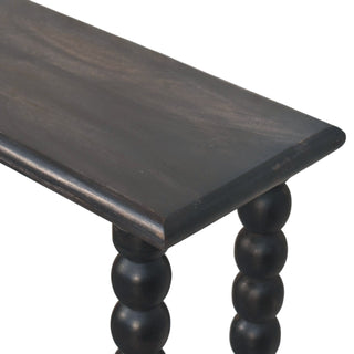 Orion Hallway Console Table Ball-Turned Carbon Ash - lifestyle hallway setting