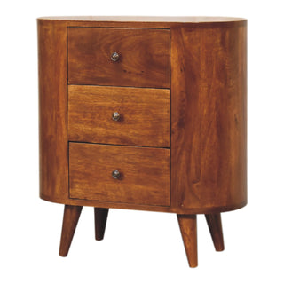 Pebeo Bedside Cabinet - side angle view