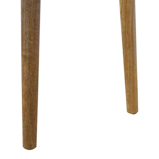 Linden Hallway Console Table with Drawers Natural Oak Pewter Knobs Mango