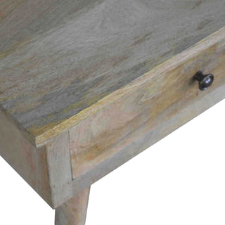 Fern Coffee Table with Drawers Solid Mango Wood Dovetail Splayed Legs
