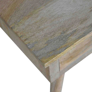 Fern Coffee Table with Drawers Solid Mango Wood Dovetail Splayed Legs