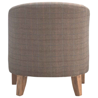 Margot Tub Chair Multi Tweed French Style Tapered Leg