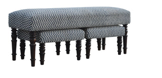 Nesta Dining Bench Set of Three Jute Dhurrie Oval Multi-Spindle Turned Legs