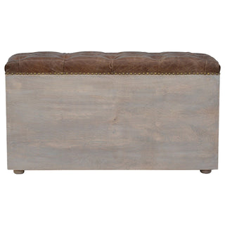Chester Shoe Storage Cabinet Bench Tufted Tweed Seat Open Cubbies Grey-Wash