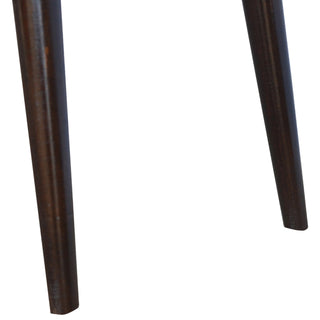 Evren Writing Desk Mango Wood Dual Open Shelves With Contrast Edge