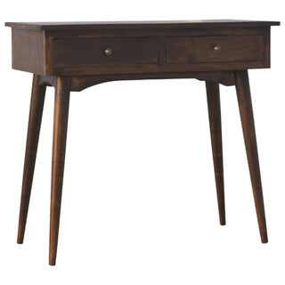 Harlow Hallway Console Table with Drawers Light Walnut Sustainable Mango
