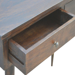 Harlow Hallway Console Table with Drawers Light Walnut Sustainable Mango