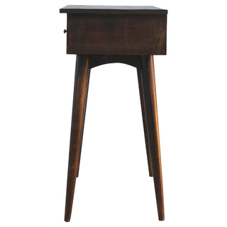Harlow Hallway Console Table with Drawers Light Walnut Sustainable Mango