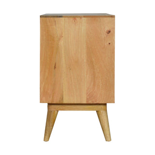 Haven Sideboard Cabinet with Sliding Door and Drawers in Natural Oak Finish