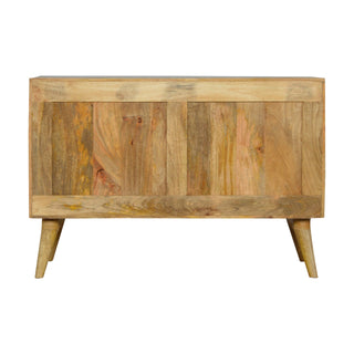 Haven Sideboard Cabinet with Sliding Door and Drawers in Natural Oak Finish