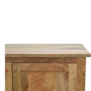 Linden Sideboard Cabinet Flat-Panel Natural Oak Scandi Twin-Door