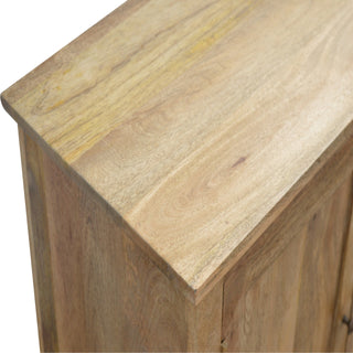 Linden Sideboard Cabinet Flat-Panel Natural Oak Scandi Twin-Door