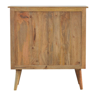 Linden Sideboard Cabinet Flat-Panel Natural Oak Scandi Twin-Door