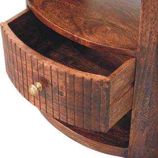 Remi Side Table - drawer open interior