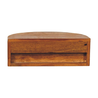 Ring pull wall nightstand bottom view showing compact silhouette